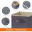 Foldable Storage Cubes Gray Fabric 16-Pack 18L 2