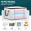 60L Clear Foldable Storage Bags with Handles (6 Pack) 3