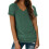 Magliette casual estive da donna con maniche a V e scollo a V 1