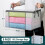 60L Clear Foldable Storage Bags with Handles (6 Pack) 2