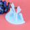 Prateleira de armazenamento em madeira azul-celeste para quarto infantil, decoração para casa, 2 peças, 7,8 x 4,8 x 3,3 polegadas 8