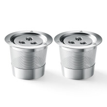 2-pack återanvändbara K-koppar för Ninja Dual Brew, påfyllningsbara filter i rostfritt stål, kompatibla med Ninja CFP201/CFP301