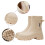 Botas de chuva femininas impermeáveis de cano curto e antiderrapantes. 4