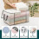 60L Clear Foldable Storage Bags with Handles (6 Pack) 4