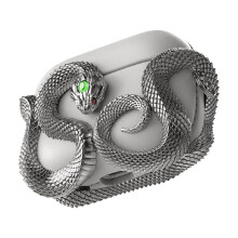 Ylellinen metallinen ja nahkainen AirPods Pro -kotelo (2./3. sukupolvi) – iskunkestävä, LED-merkkivalo, elegantti suojakuori