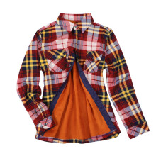 Chemises boutonnées pour femmes grandes tailles, hauts décontractés à manches longues, vestes à carreaux doublées polaire, chemisiers d'hiver