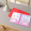 Plastic mapjes met vakjes, A4-formaat, roze, 1 stuk 5