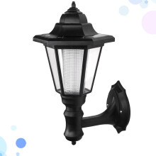 OUNONA Applique murale solaire hexagonale noire pour extérieur
