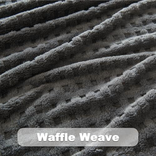 Grey Flannel Fleece Throw Blanket 100% Microfiber 2
