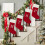 Knitted Christmas Stocking with Initial, Red, 21 inch 5