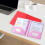 Plastic mapjes met vakjes, A4-formaat, roze, 1 stuk 4
