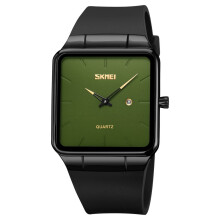 Herren-Armbanduhr aus einer Legierung mit Silikonarmband und Datumsanzeige