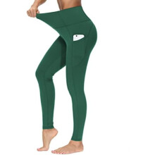 Thick High Waist Yoga Pants with Pockets, Tummy Control Workout Running Yoga Leggings for Women
