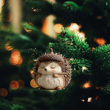 WZXPWT Forest Ornament, Handcrafted Holiday Forest Decoration with Adorable Animal Designs, Unique Forest-Themed Christmas Decor for Home or Gift