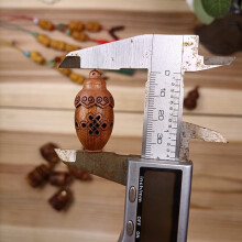 Bottiglia per aromaterapia in legno intagliato a cavità, mini vaso, pagoda, decorazione da appendere in auto, diffusore di fragranze, barattolo