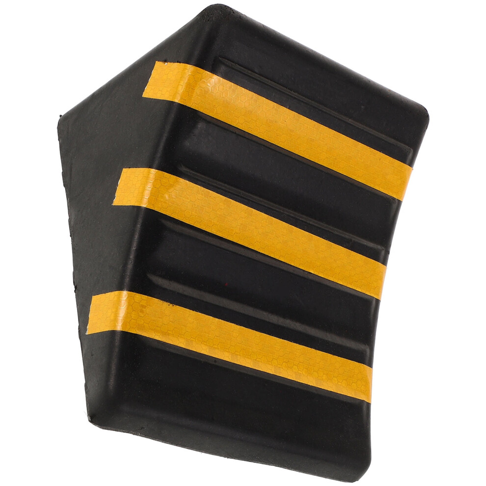 1Pack Rubber Triangular Wheel Chocks For Car Owners On Inclined Surfaces Black 9180479588887