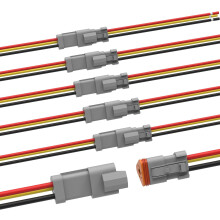 Deutsch 3-Pin-Steckverbinder-Set, wasserdichter elektrischer Steckverbinder, 16AWG Stecker und Buchse, Kfz-Kabelverbinder für Auto, LKW, Boot,