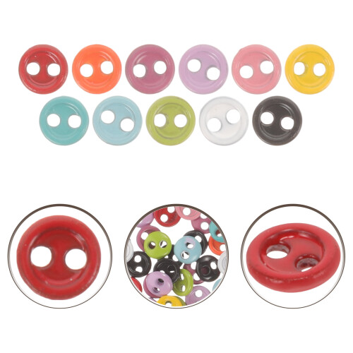 Mini Buttons for Doll Clothes DIY Crafts 100 pcs 0.16" x 2