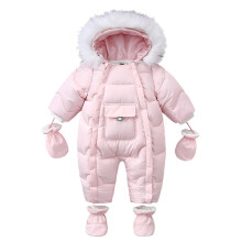 Éadaí do Chailíní Toddle Buachaillí agus Cailín Culaith Sneachta Geimhridh le Cochall, Romper, Culaith Choirp, Seaicéad Puffer do Naíonáin