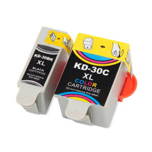 Cartouches d'encre compatibles de remplacement Kodak 30XL pour imprimantes Kodak ESP C310, ESP1.2, ESP et C315, ESP3.2 - Lot de 2