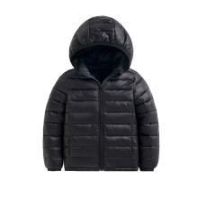 Manteau d'hiver pour enfants, veste à capuche unie, coupe-vent et chaude, pour filles et garçons de 2 à 3 ans.