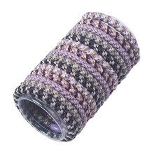 15 dicke, nahtlose Haargummis für lockiges/dickes/langes Haar – braune Gummibänder, 5 cm Ø, 1 cm breit, für Damen, Herren und Mädchen