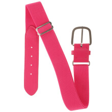 Youth Baseball Belt Adjustable Elastic Softball Belt Toddler Pu Waist Belt For Boys Girls Adults Players Sports Teams Pink