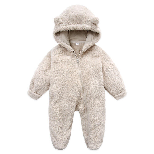 Βρεφική Φόρμα Χιονιού Gallickan Fleece, Ολόσωμη Φόρμα με Κουκούλα για Κορίτσια & Αγόρια