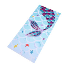 Extra grote zeemeerminnen strandhanddoek, extra grote zachte vezeldeken voor gebruik in de badkamer en bij het zwembad.