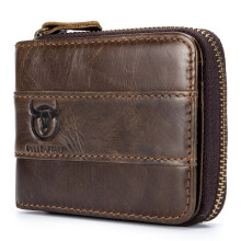 BULLCAPTAIN walet,Zipper Wallet Men Wallet Men Purse Leather Zipper Wallet Leather Wallet Leather QISUO Leather Wallet JINMIE QINQUAN Rookin