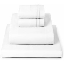 Bettwäsche-Set (Einzelbett XL) – 4-teilig, Iconic Collection, 40 cm tiefe Taschen, kühlende, gebürstete Mikrofaser, pflegeleicht, extra weich
