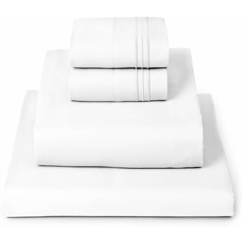 Σετ σεντονιών Twin XL – 4 τεμαχίων Iconic Collection, 16" Deep Pocket, Cool Brushed Microfiber, Εύκολη φροντίδα,