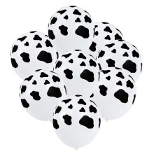 Ballons en latex FRCOLOR à motif vache pour décoration, multicolores, joli motif, 30 cm (12 pouces).