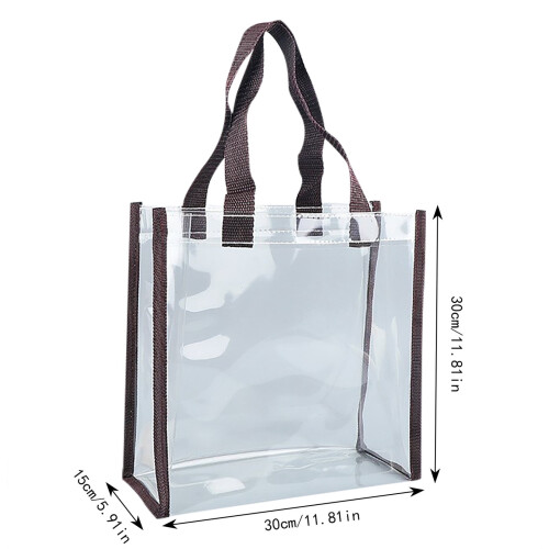 Ediodpoh Clear Tote Bag Μόδα τσάντα παραλίας τσάντα ώμου για ψώνια, γυμναστήριο, ταξίδια και 2