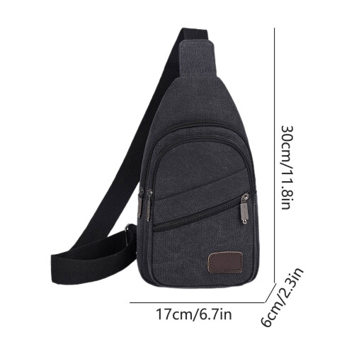Αδιάβροχη τσάντα Unisex με ρυθμιζόμενο λουράκι, τσέπες ασφαλείας, αναπνεύσιμο 2