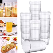 12 Phacáiste 8oz Cupáin Phlaisteacha In-athúsáidte Glan