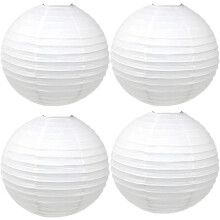 4 ks papírových luceren, papírové stínidlo na lampu, čínské japonské závěsné papírové lucerny pro domácí, večírek, svatbu,