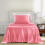 Ensemble de draps en satin complet – Draps de lit 4 pièces en polyester 2
