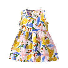 Toddler Girls Dresses, Baby Girl Clothes, Girl's Sleeveless Printed Dress Fashionable and Cute Princess Dress, Army Green, 10 Years