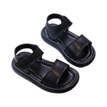 Ediodpoh meisjessandalen voor peuters en kinderen, comfortabel, casual en geschikt voor feestjes, ademende zachte zool, leeftijd 1-6 jaar, zwart,