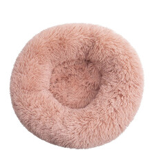 40-110cm Round Pet Bed for Large Dog Bed Super Soft Cat Bed Long Plush Dog House for Medium Dog House Winter Warm Sleeping
