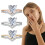 Hjertering-smykker Dame Rhinestone Sølvring Størrelse 11 4