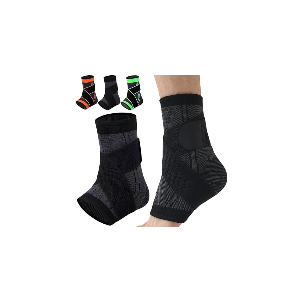 Recover Ankle Sleeve - Ankle Brace Foot & Heel Wrap, Adjustable Ankles Compression Sleeve, Ankle Brace for Women Men