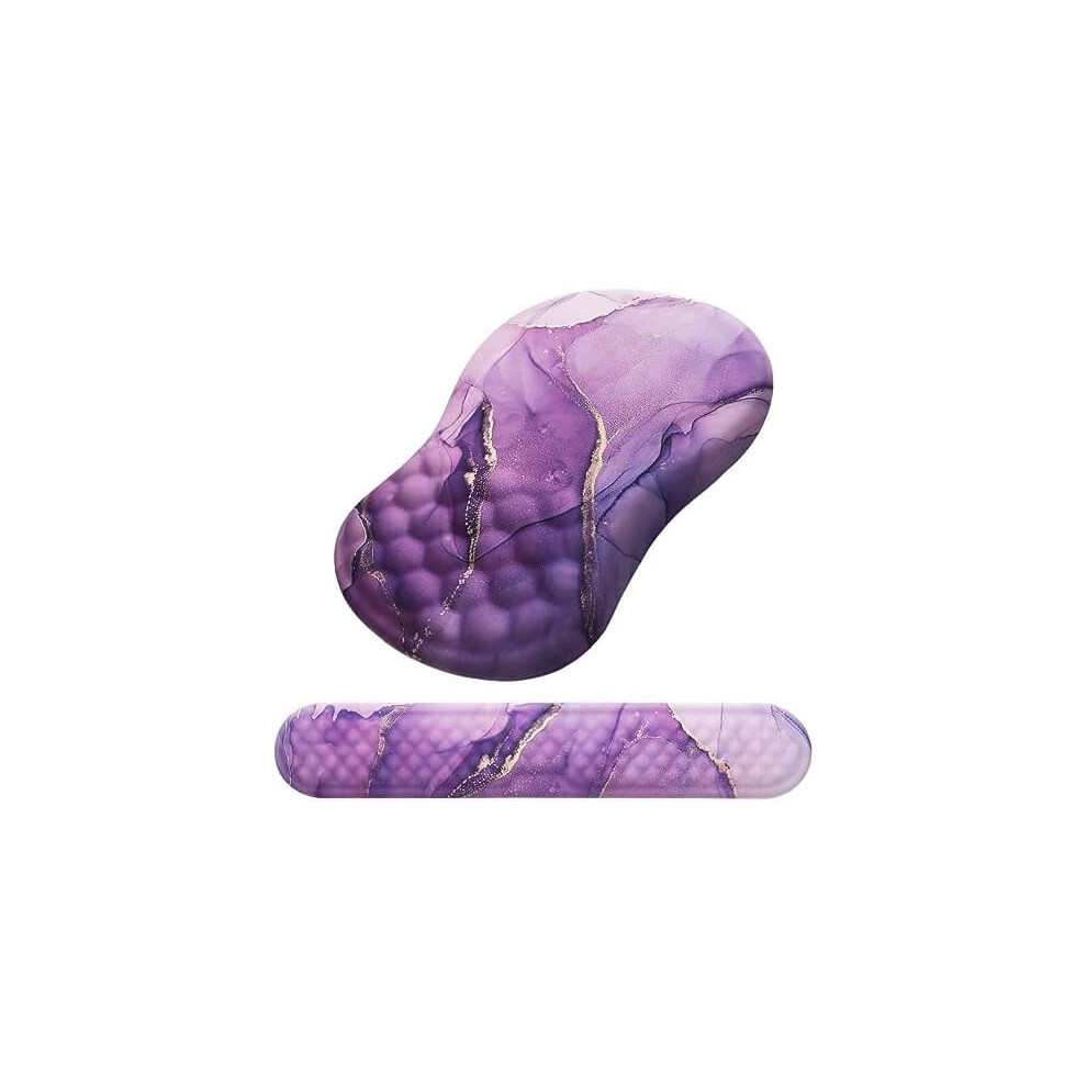 Ergonomic Keyboard Wrist Rest And Mouse Pad Amethyst Purple 9401284953210