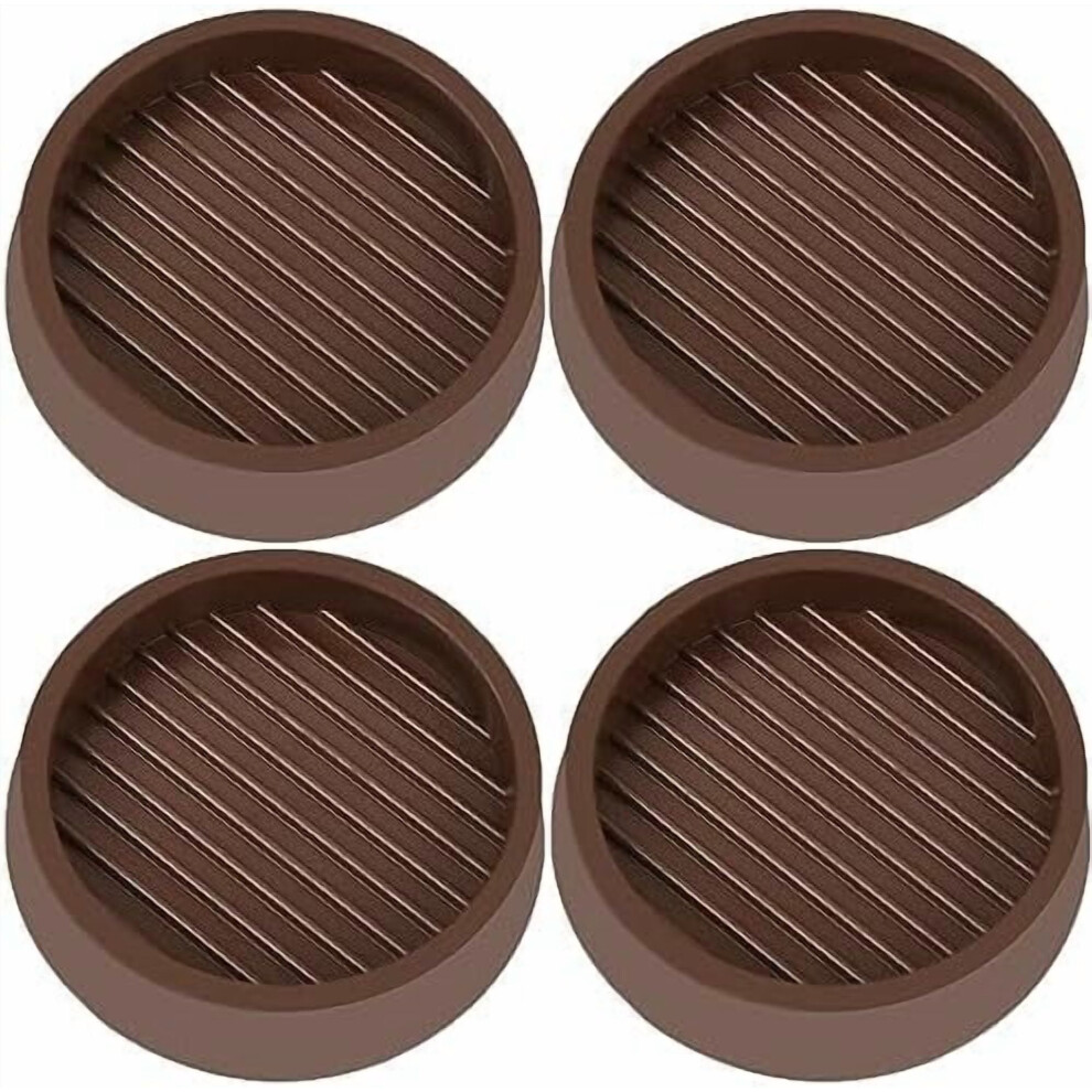 Rubber Caster Cups Round 3X3 Inch Non-Slip 4 Pack 9401284886877
