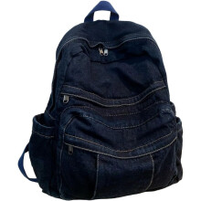 Mála Droma Glúine Seanré Denim Mála Láimhe Canbhás Ócáideach Sparán Láimhe Mála Droma Éadrom Mála Gualainn