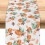 Camino de mesa Cotton Pumpkin & Maple Leaf 13x72in 1