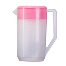 Bouilloire doseuse avec graduation, rĂ©cipient de stockage de boissons avec couvercle, pichet Ă jus en plastique rĂ©sistant Ă la chaleur et Ă