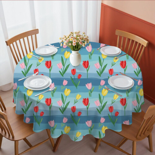 Rund polyesterdug 60x60 tommer