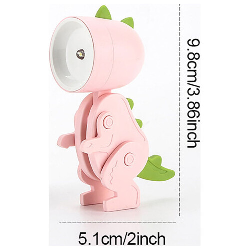 Dinosaur LED Natlampe med Telefonholder – Justerbar 2